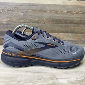 Brooks Ghost 15 Men's Size 8.5 Blue Orange Running Shoes Sneakers 1103931D025